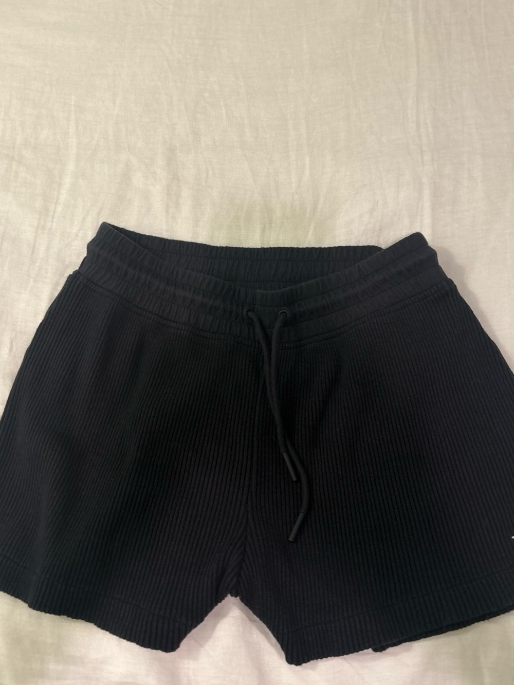 Kith Black Ribbed Drawstring Athletic Shorts